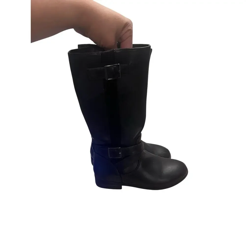 Thereabouts Girl’s 13M black Remi Whimsygoth knee-high equestrian riding boots